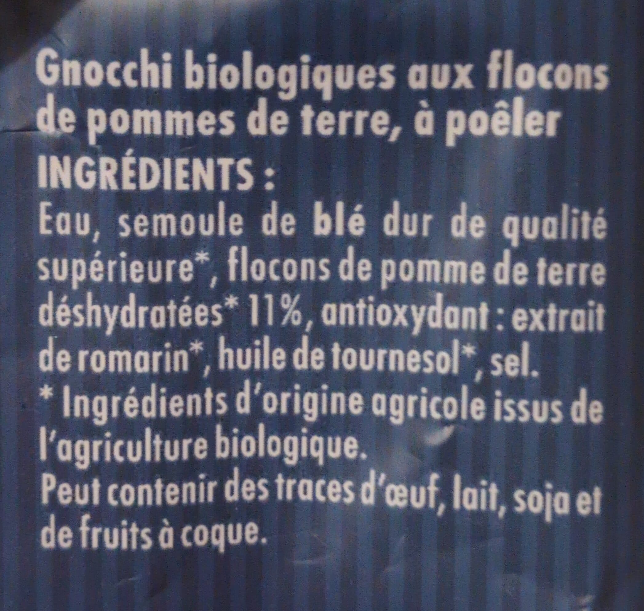 Saint jean Gnocchi BIO à poêler sachet packshot