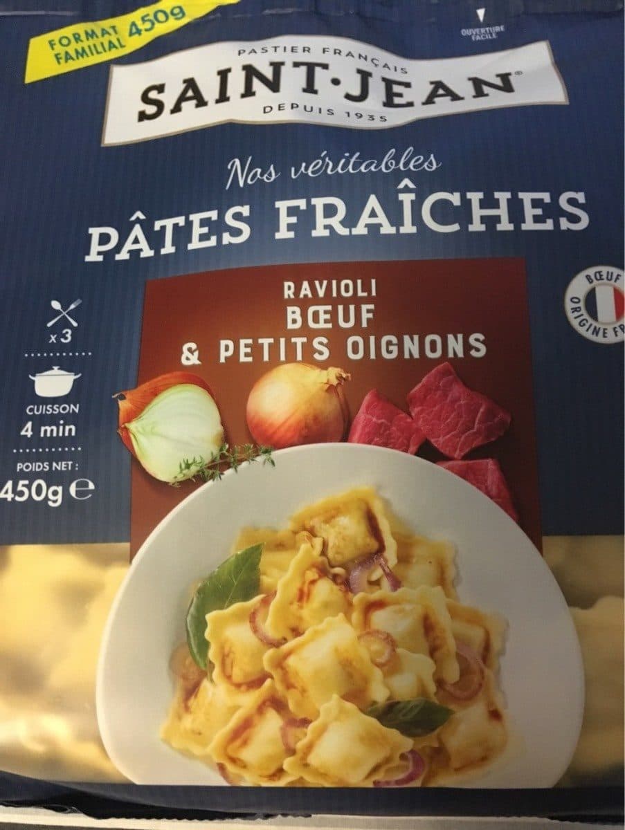 Saint Jean Ravioli Boeuf Et Petits Oignons packshot