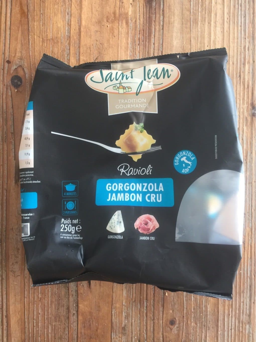 Saint Jean Ravioli gorgonzola & jambon cru SAINT-JEAN packshot