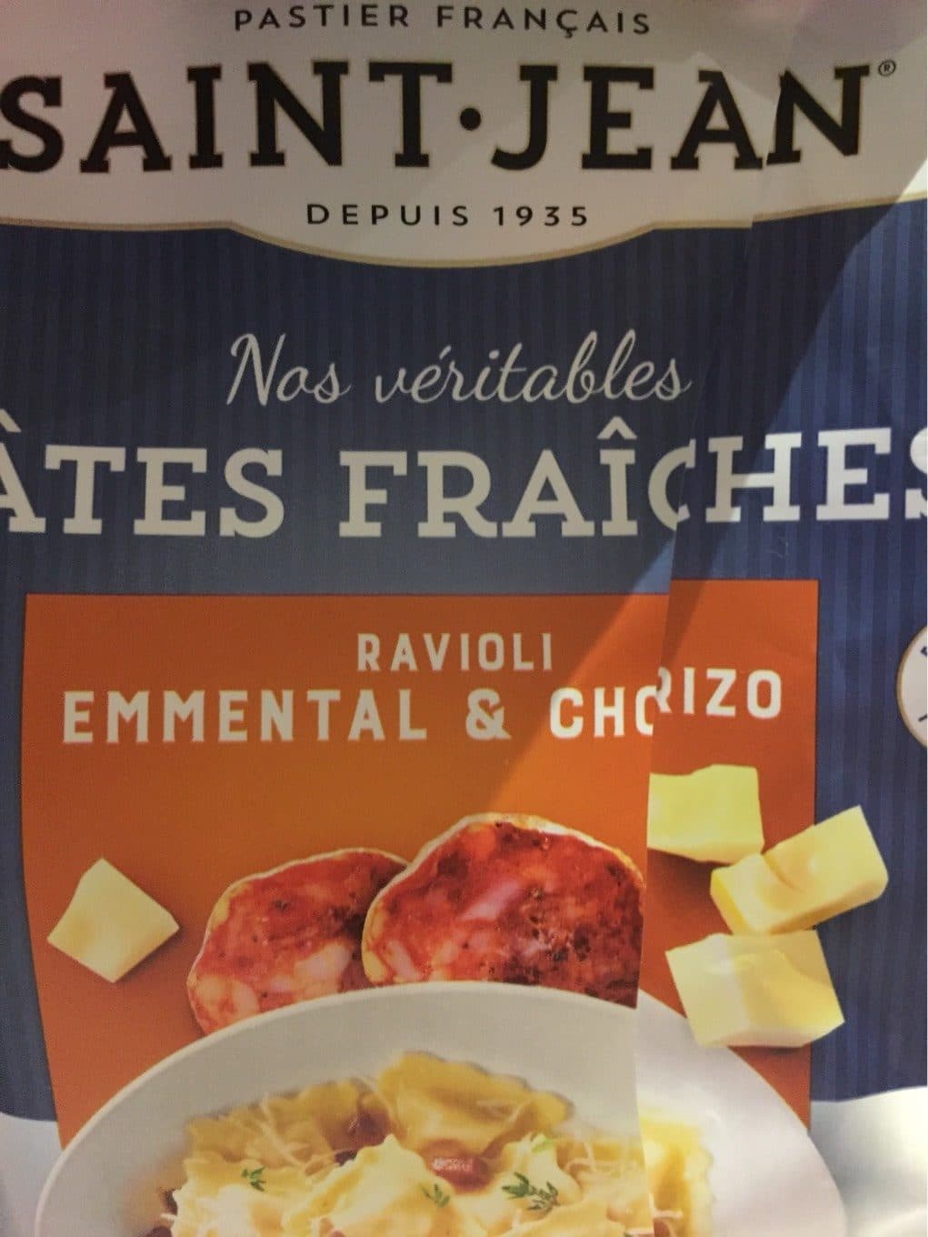Saint Jean Ravioli Emmental & Chorizo packshot