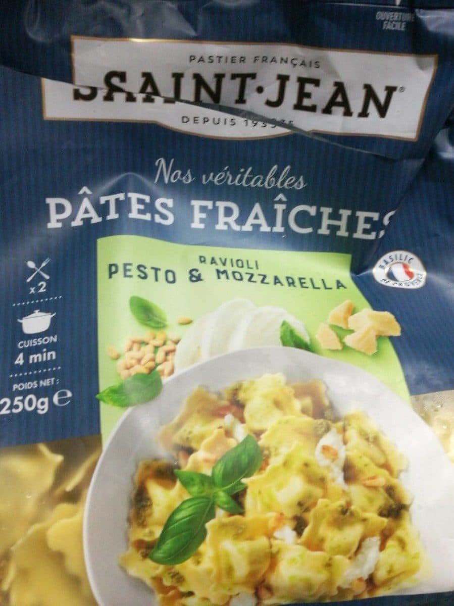 Saint Jean Pates fraîches ravioli pesto-mozarella packshot