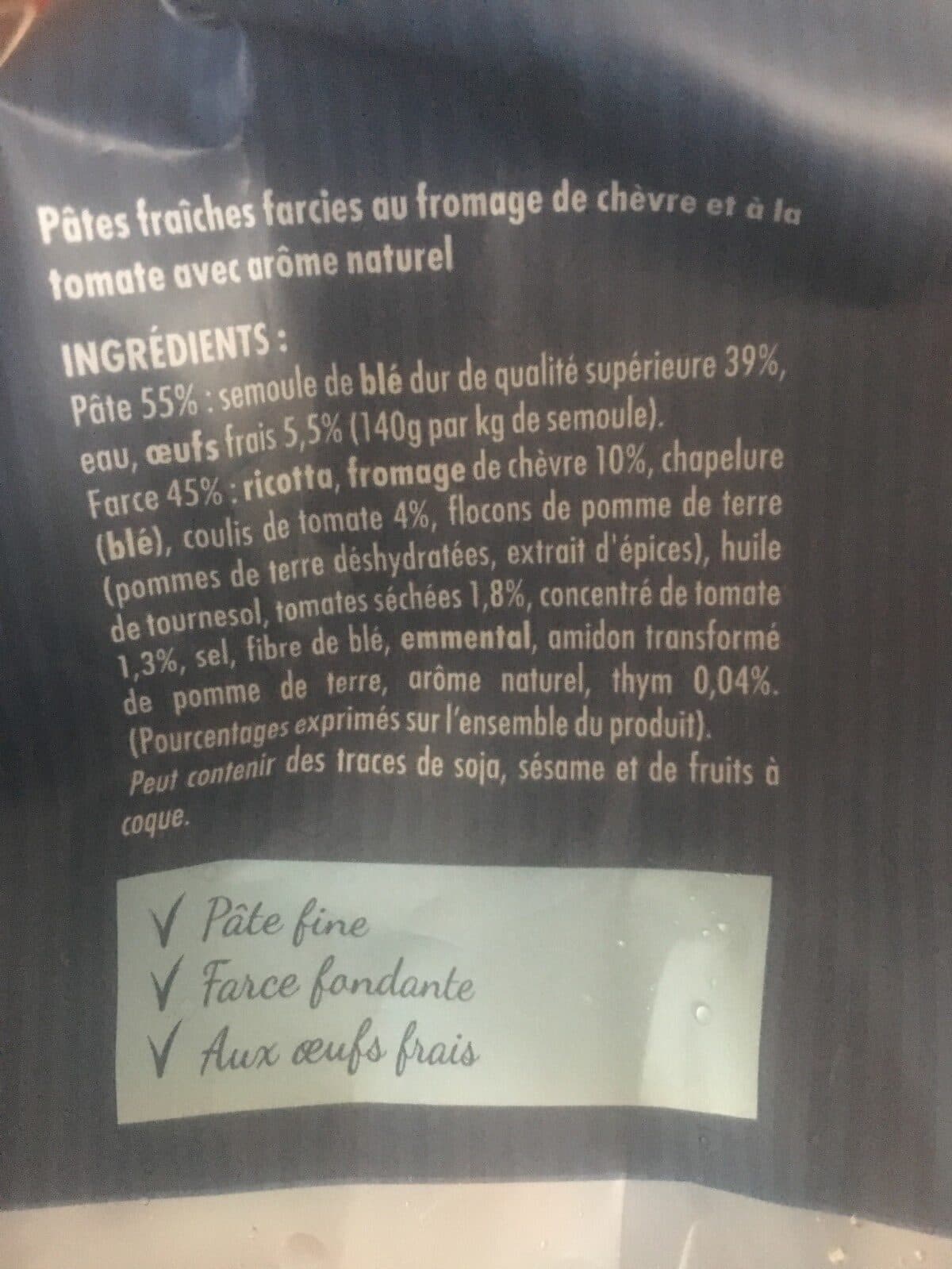 Saint Jean Cappelletti Chevre Tomate packshot