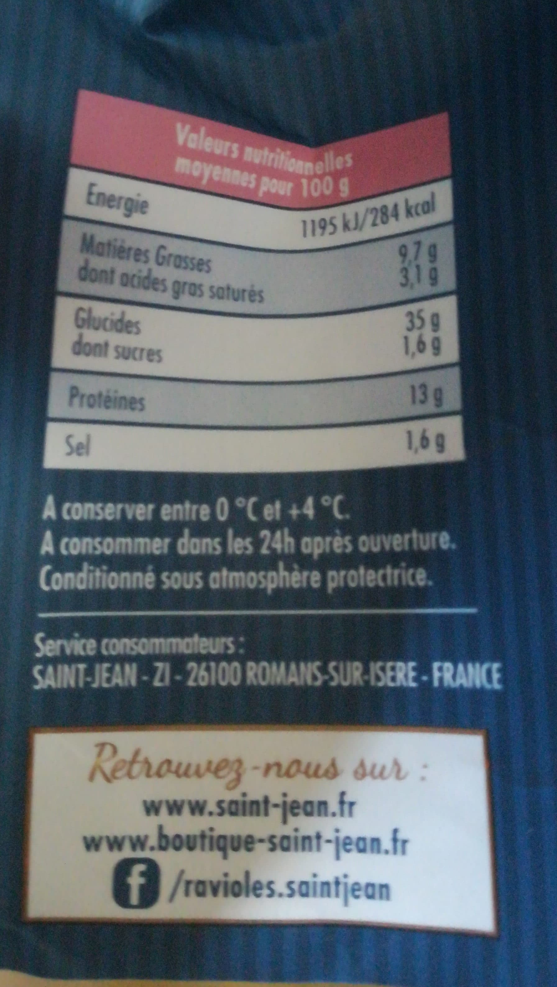 Saint Jean Pâtes fraîches cappelletti jambon cru & ricotta packshot