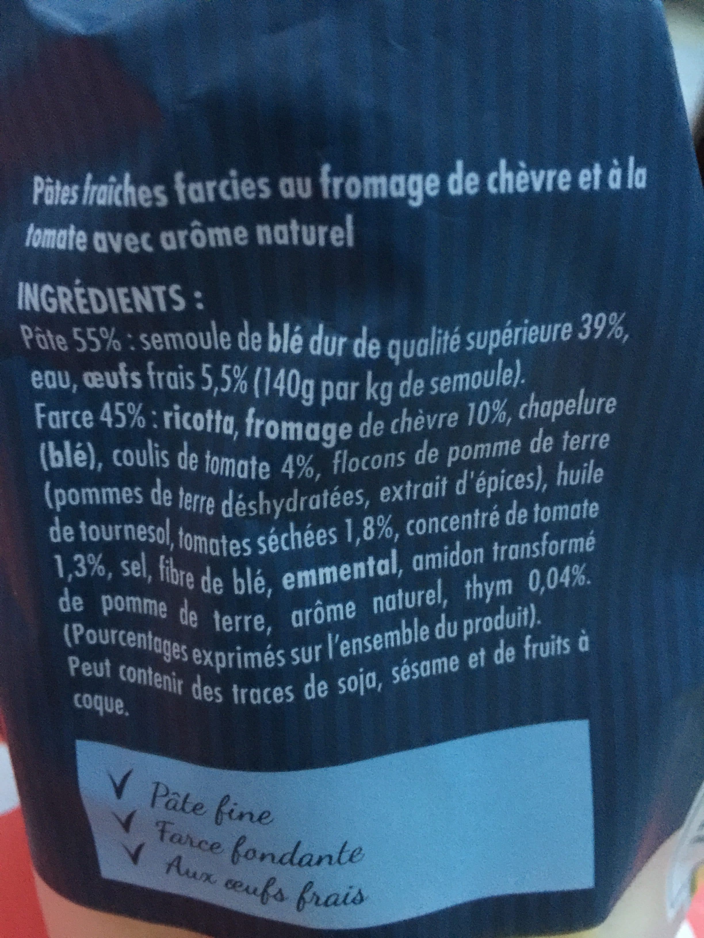 Saint-Jean Cappelleti chèvre et tomate packshot