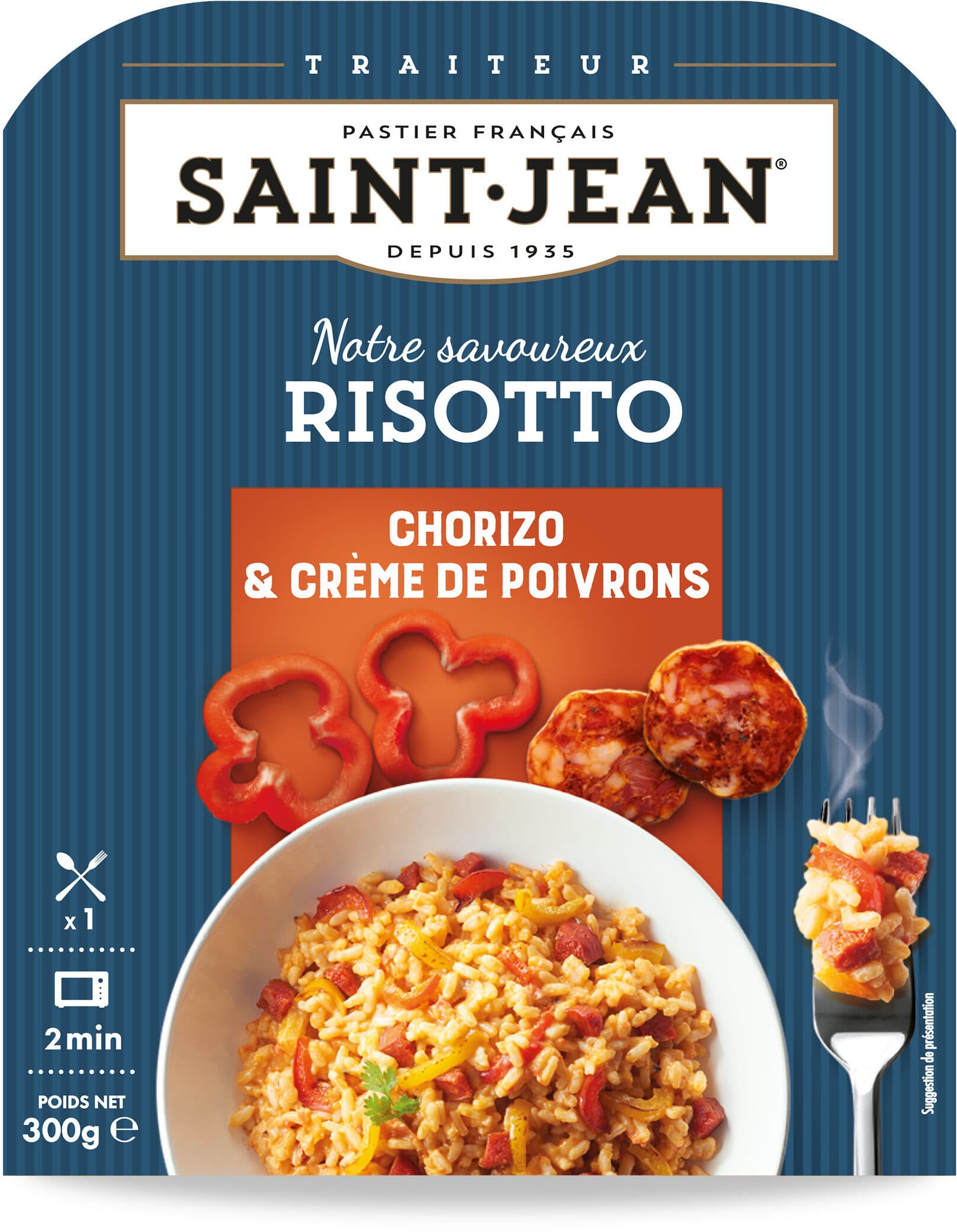 Saint jean Risotto chorizo & crème de poivrons packshot