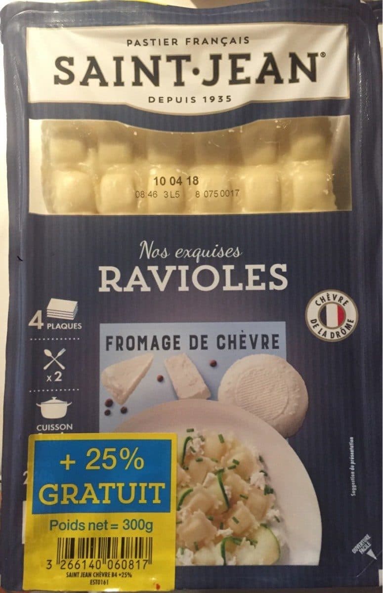 Saint Jean Nos exquises ravioles packshot