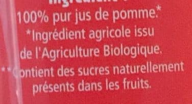 La Vie Claire 100 % pur jus pomme packshot