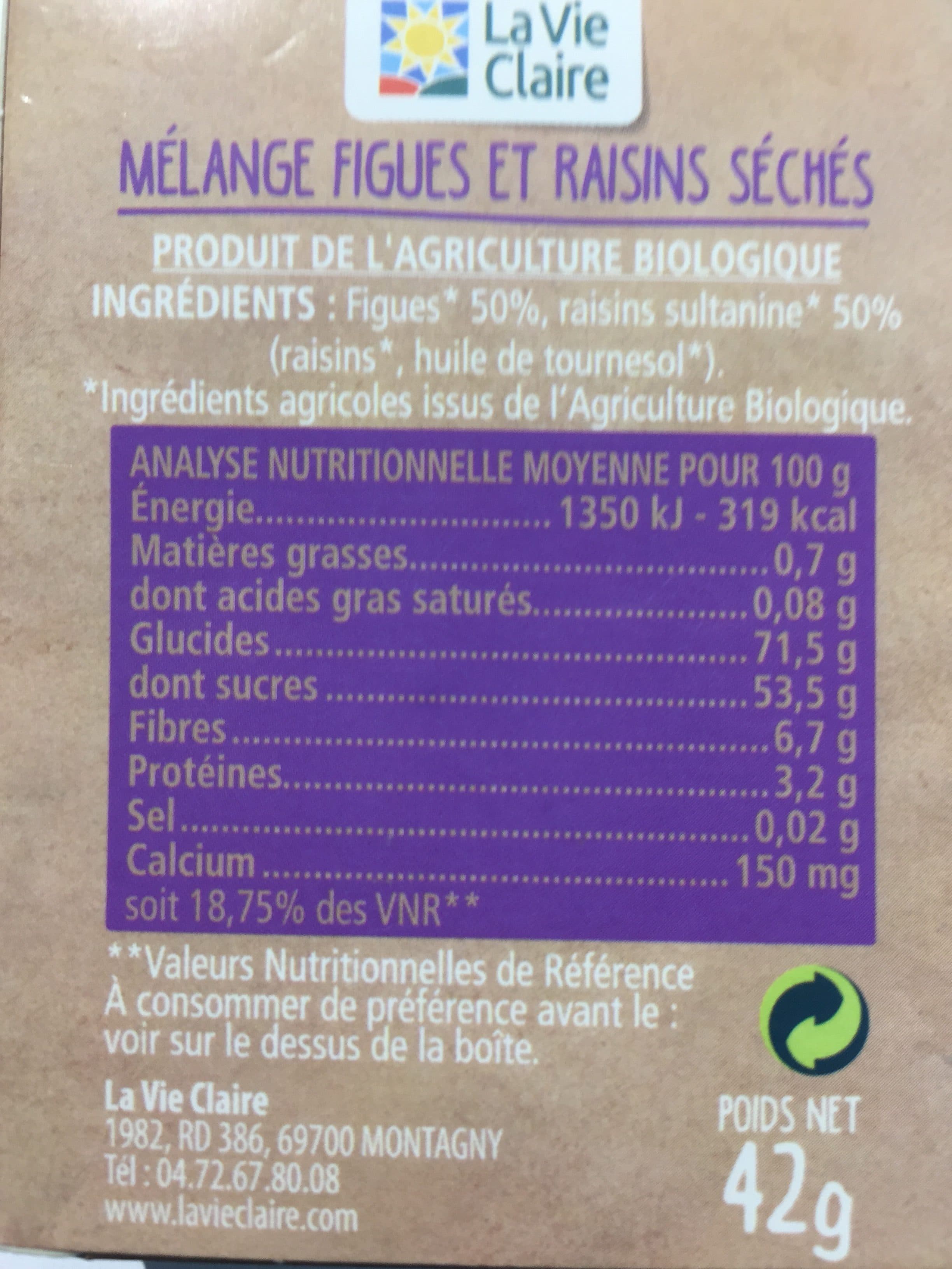 La Vie Claire Fruits sec packshot