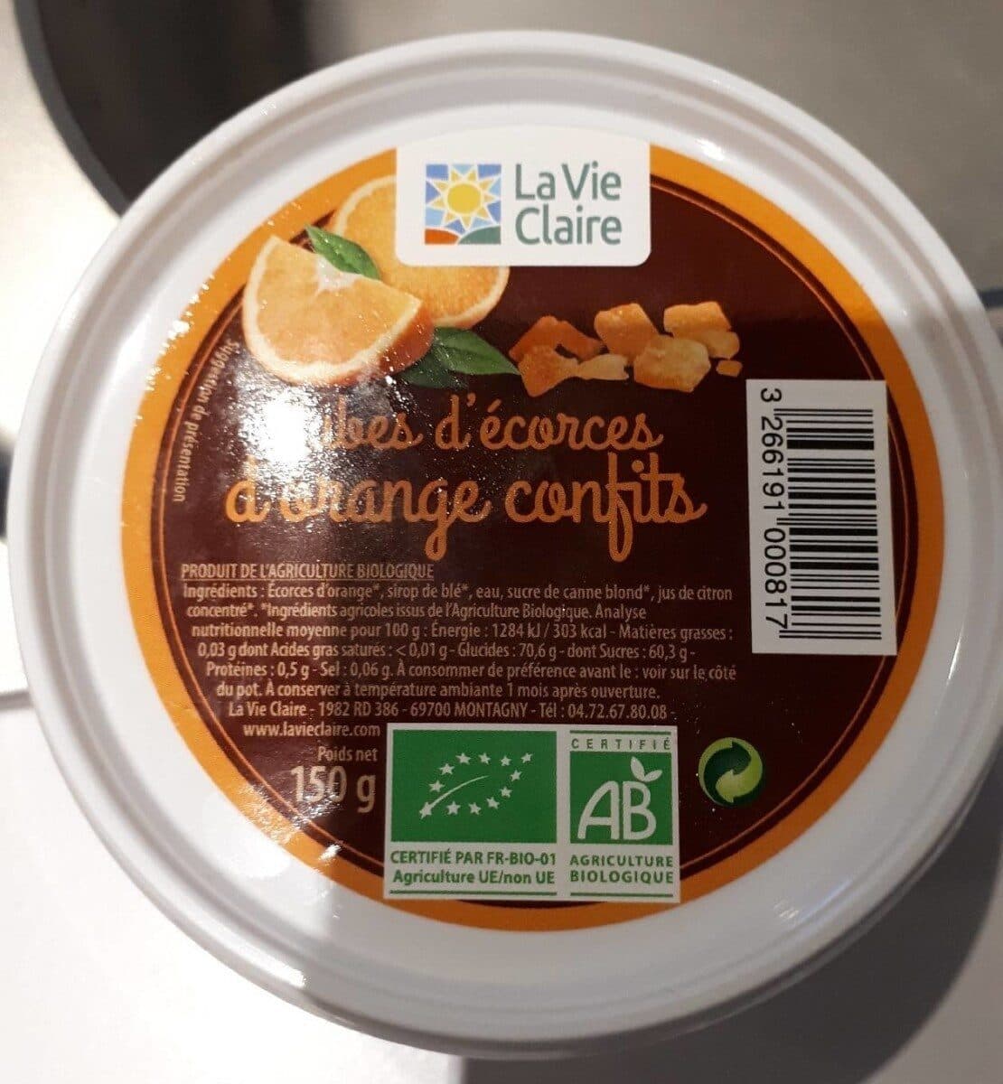 La Vie Claire Cube d écorces d orange confits packshot