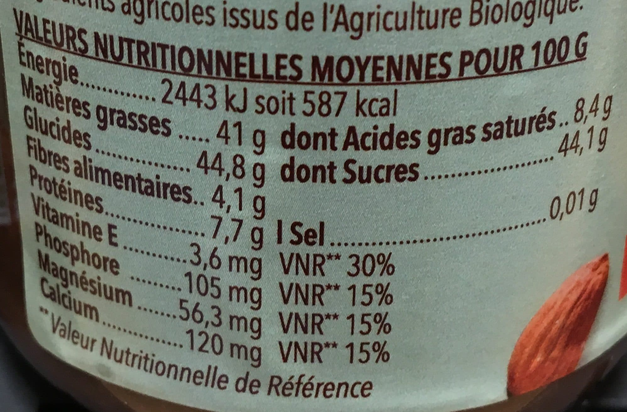La Vie Claire Pâte à Tartiner Amandes Cacao packshot