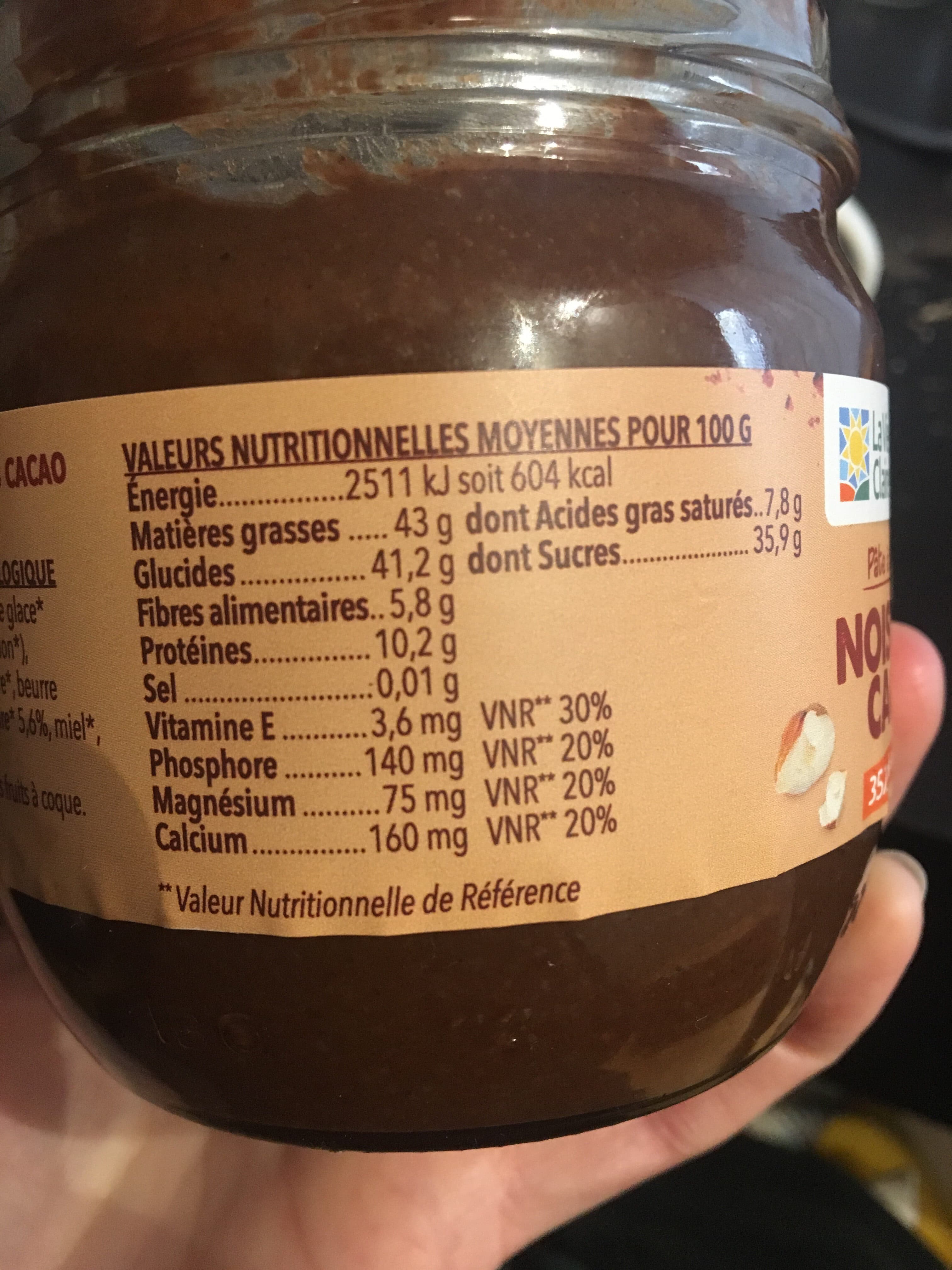 La Vie Claire Pâte à tartiner noisettes cacao packshot