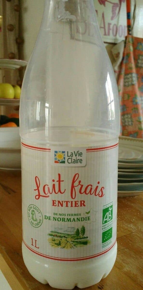 La Vie Claire Lait frais entier packshot
