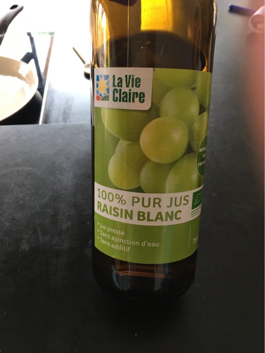 La Vie Claire Jus de raisin blanc packshot