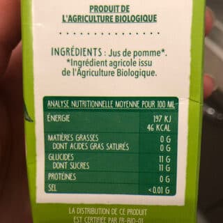 La Vie Claire Jus De Pomme packshot