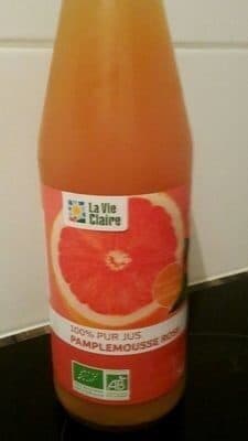 La Vie Claire 100% pur jus pamplemousse rose packshot