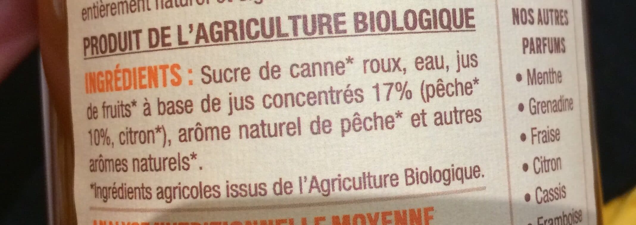 La Vie Claire Sirop de peche packshot