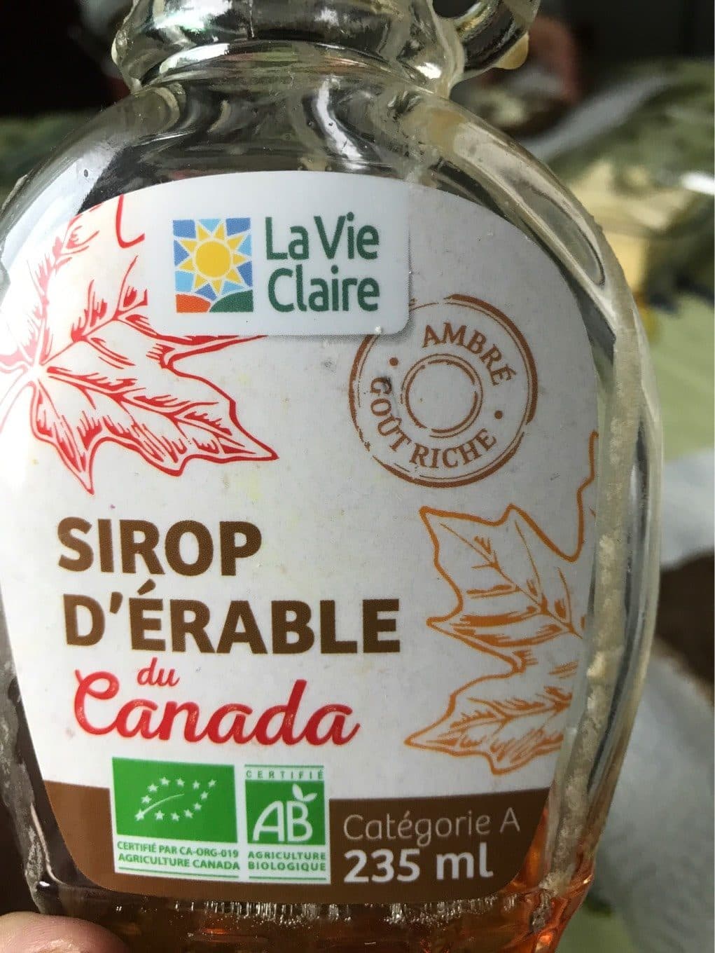Sirop D’erable Du Canada Sirop d’erable packshot