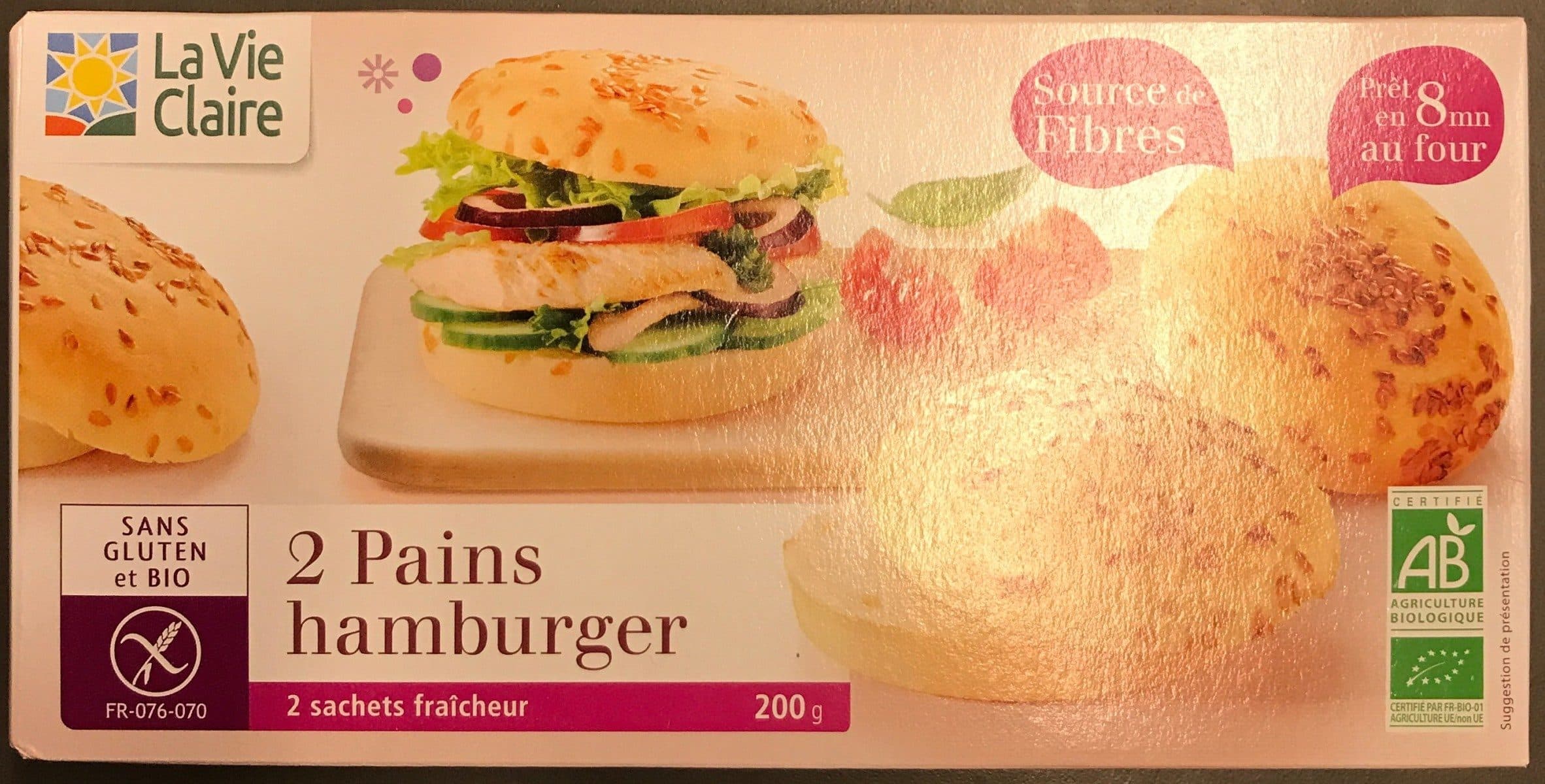 La Vie Claire Pain hamburger packshot