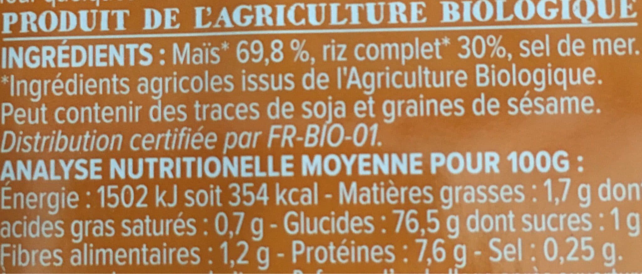 La Vie Claire Galettes fines de mais riz packshot