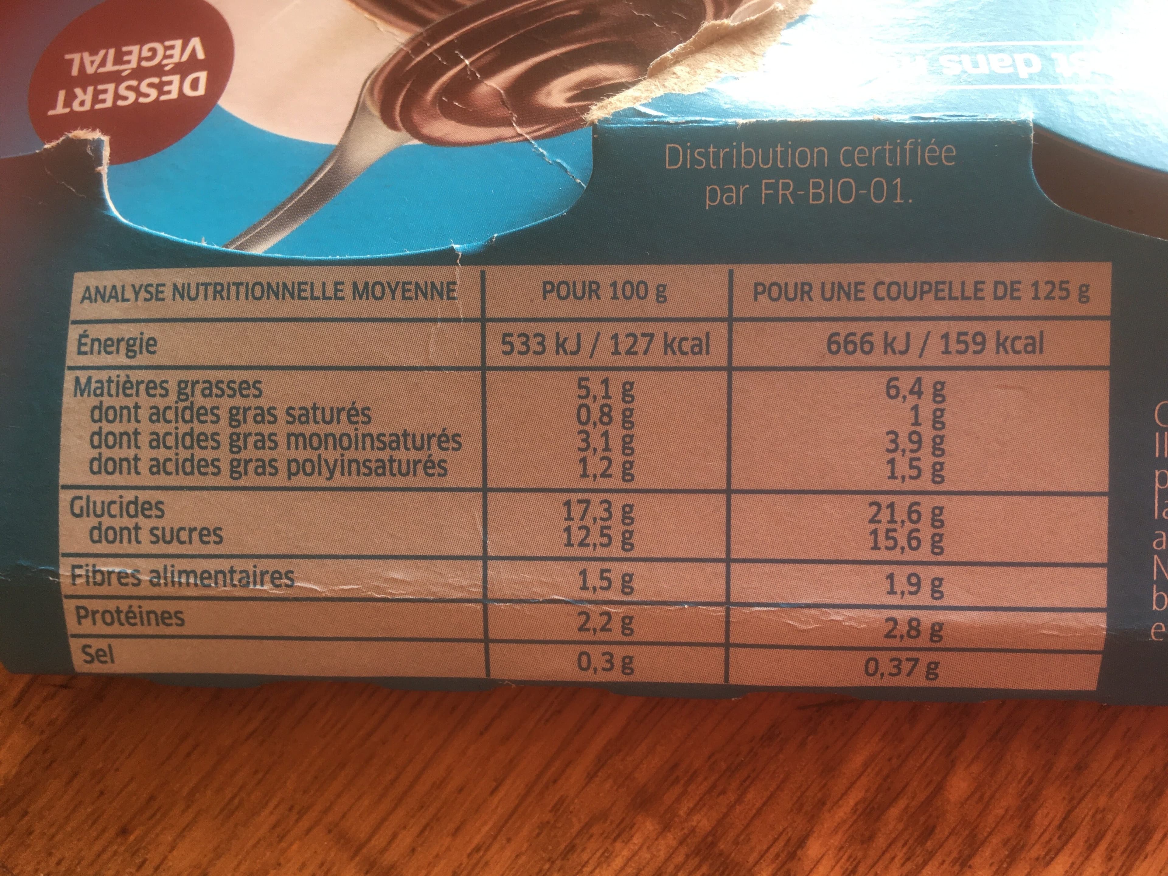 La Vie Claire Dessert végétal amandes cacao 250g BIO vegan packshot