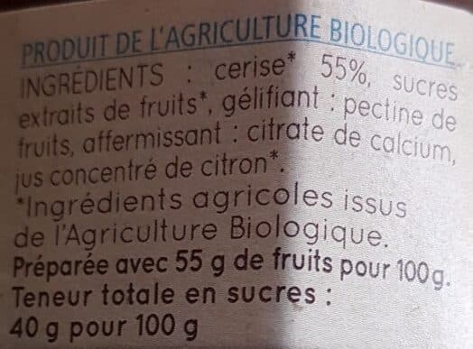 La Vie Claire Clair fruits cerise packshot