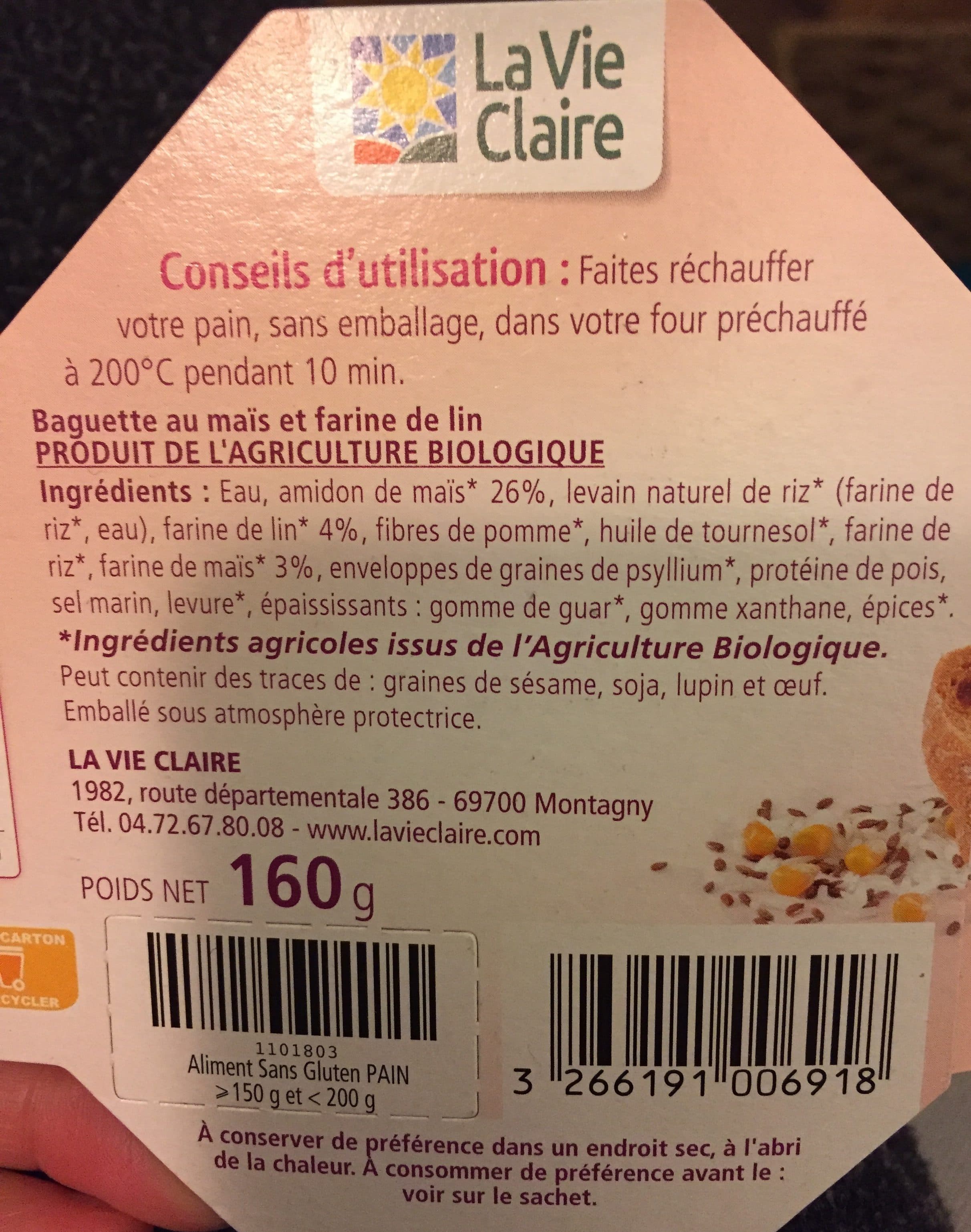 La Vie Claire Baguette rustique packshot