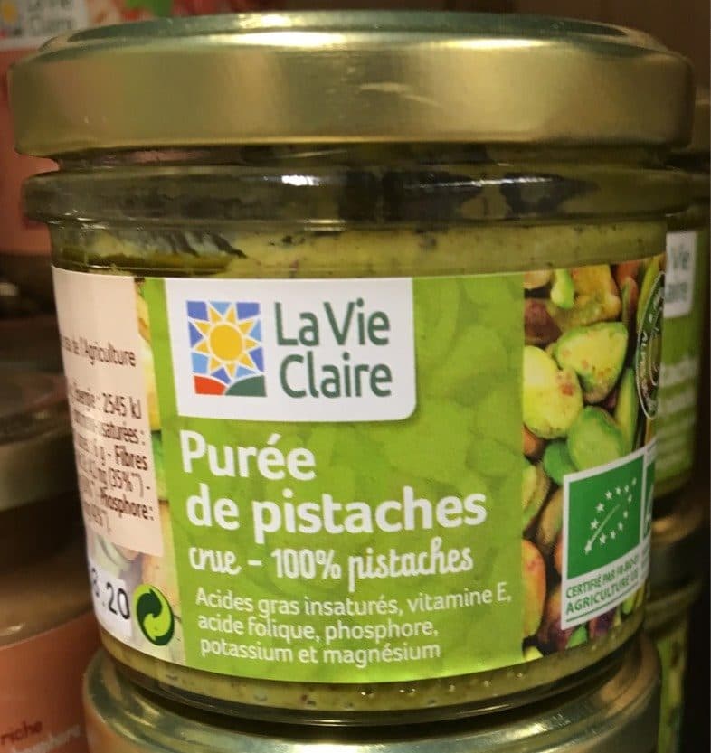 La Vie Claire Purée de pistaches crue packshot