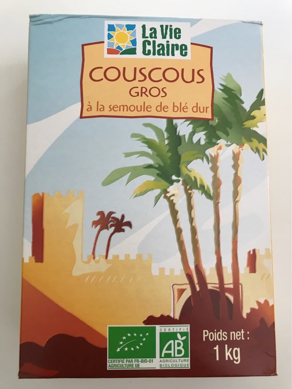 La Vie Claire Couscous gros à la semoule de blé dur packshot