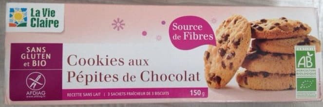 La Vie Claire Cookies Pépites de Chocolat packshot