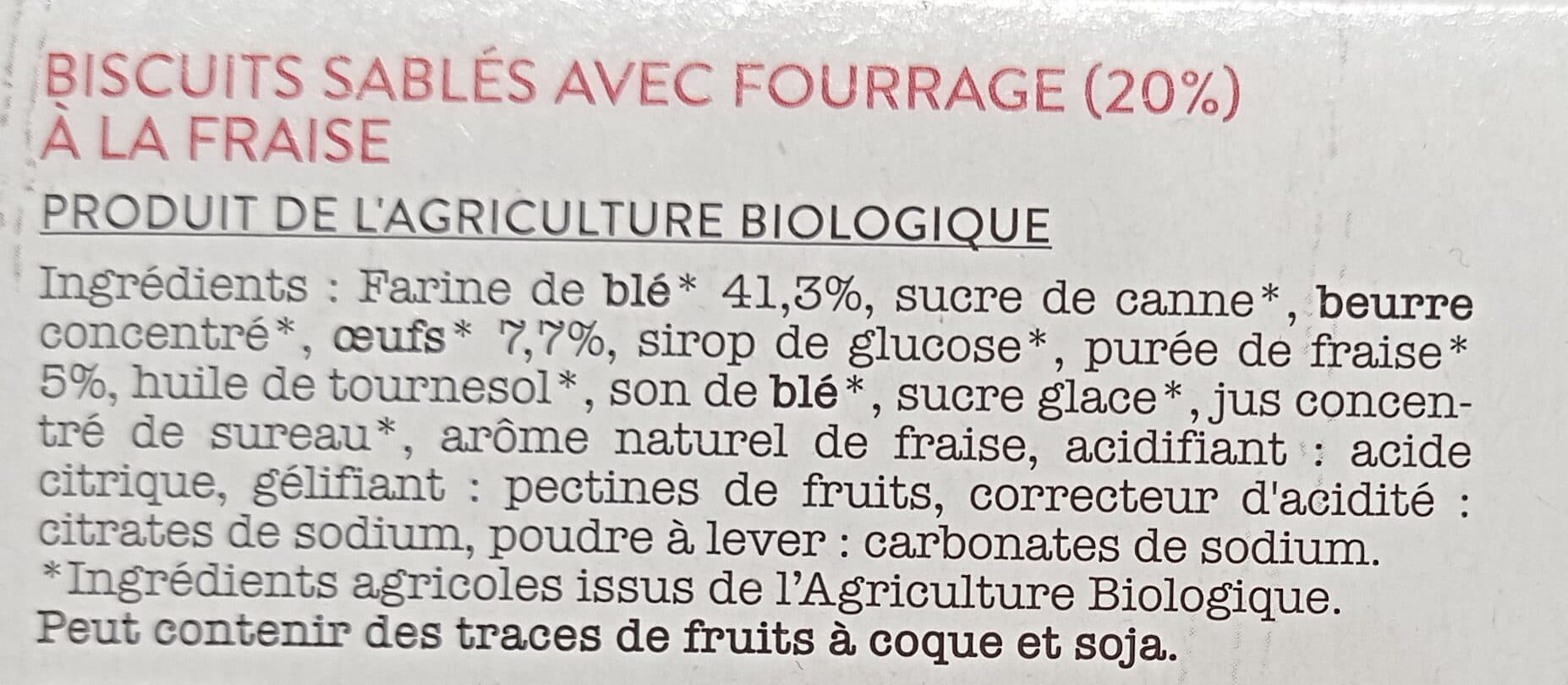 La Vie Claire Lunettes a la fraise packshot