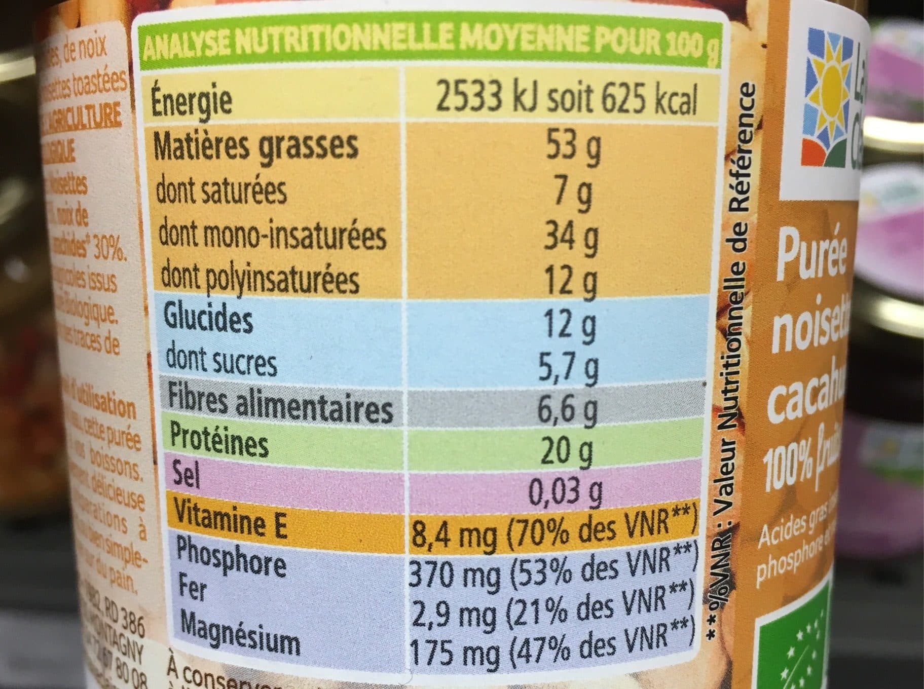 La Vie Claire Purée noisette cajou cachuetes packshot