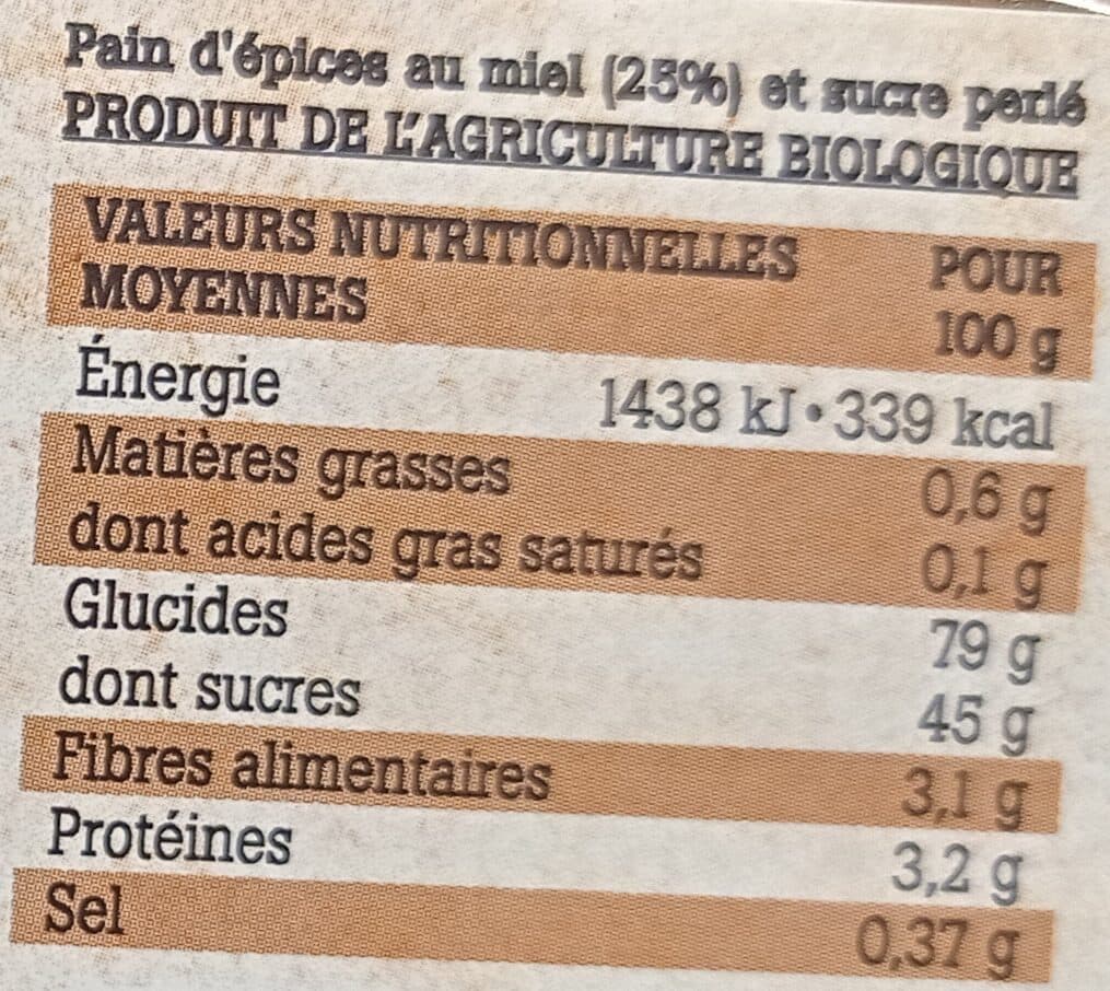 La Vie Claire Pain d’épices à l’ancienne packshot