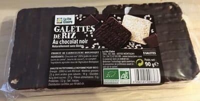 La Vie Claire Galettes de Riz au chocolat noir packshot