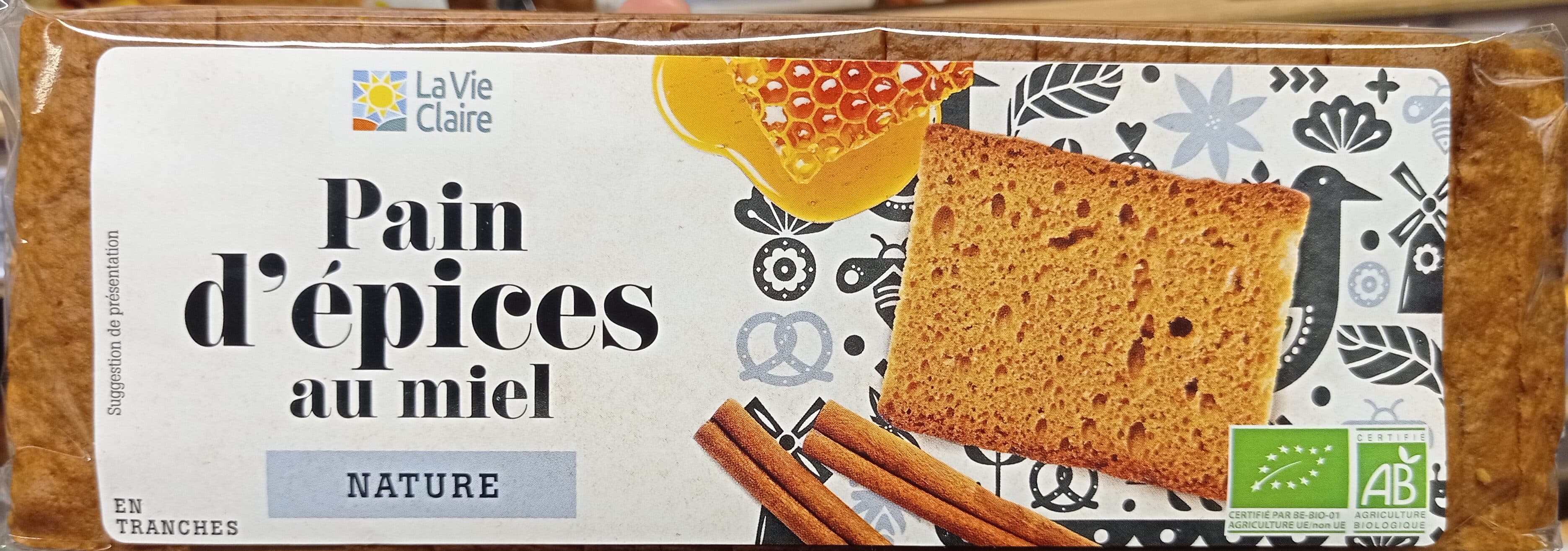 La Vie Claire Pain d'épices au Miel nature packshot