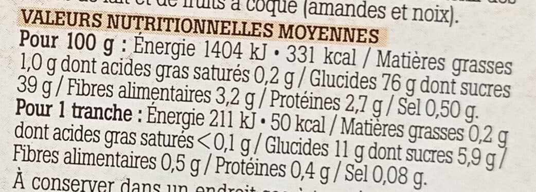 La vie Claire Pain d'epices écorces d'oranges 15% de miel packshot