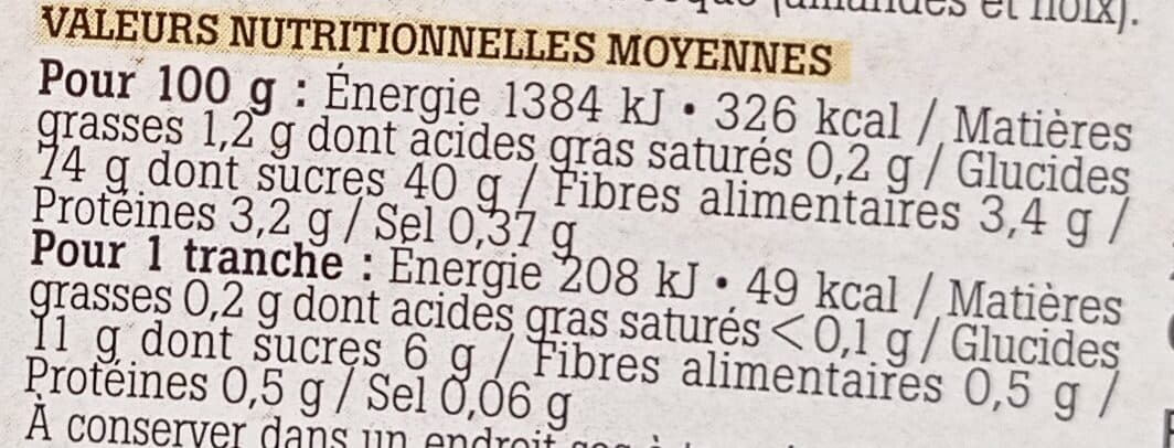 La vie claire Pain d'épices pur miel packshot