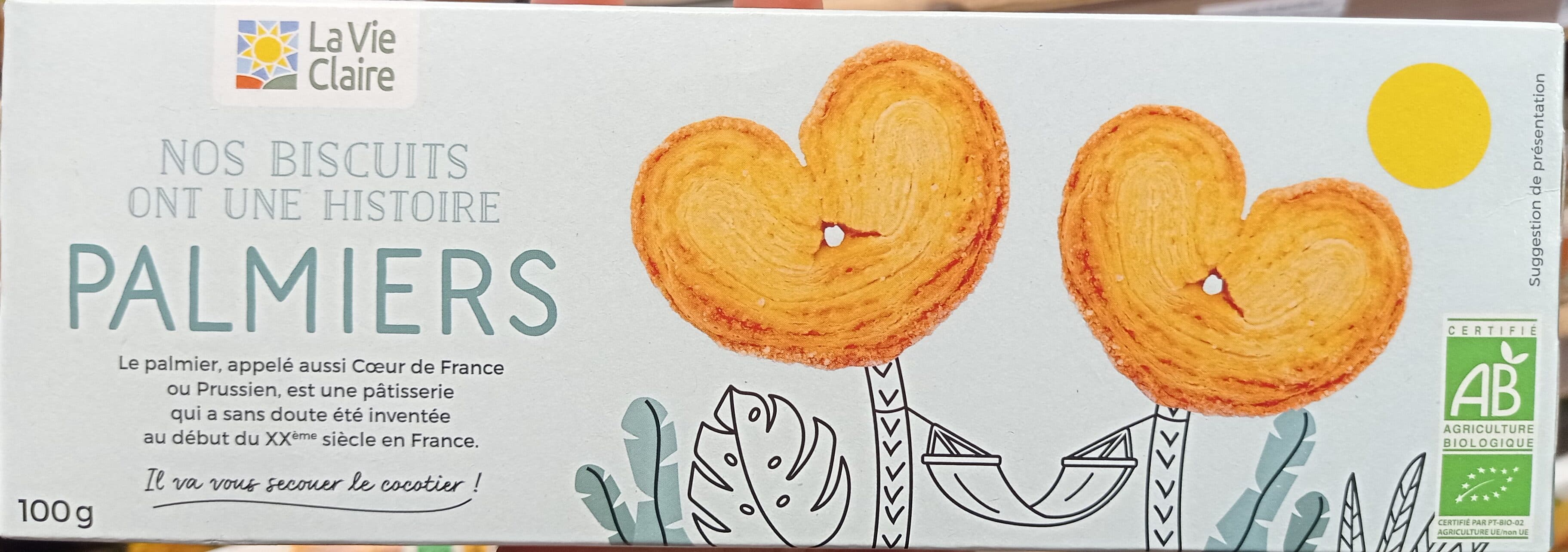 La Vie Claire Palmiers feuilletés packshot