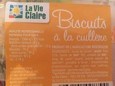 La Vie Claire Biscuit a la cuilliere packshot