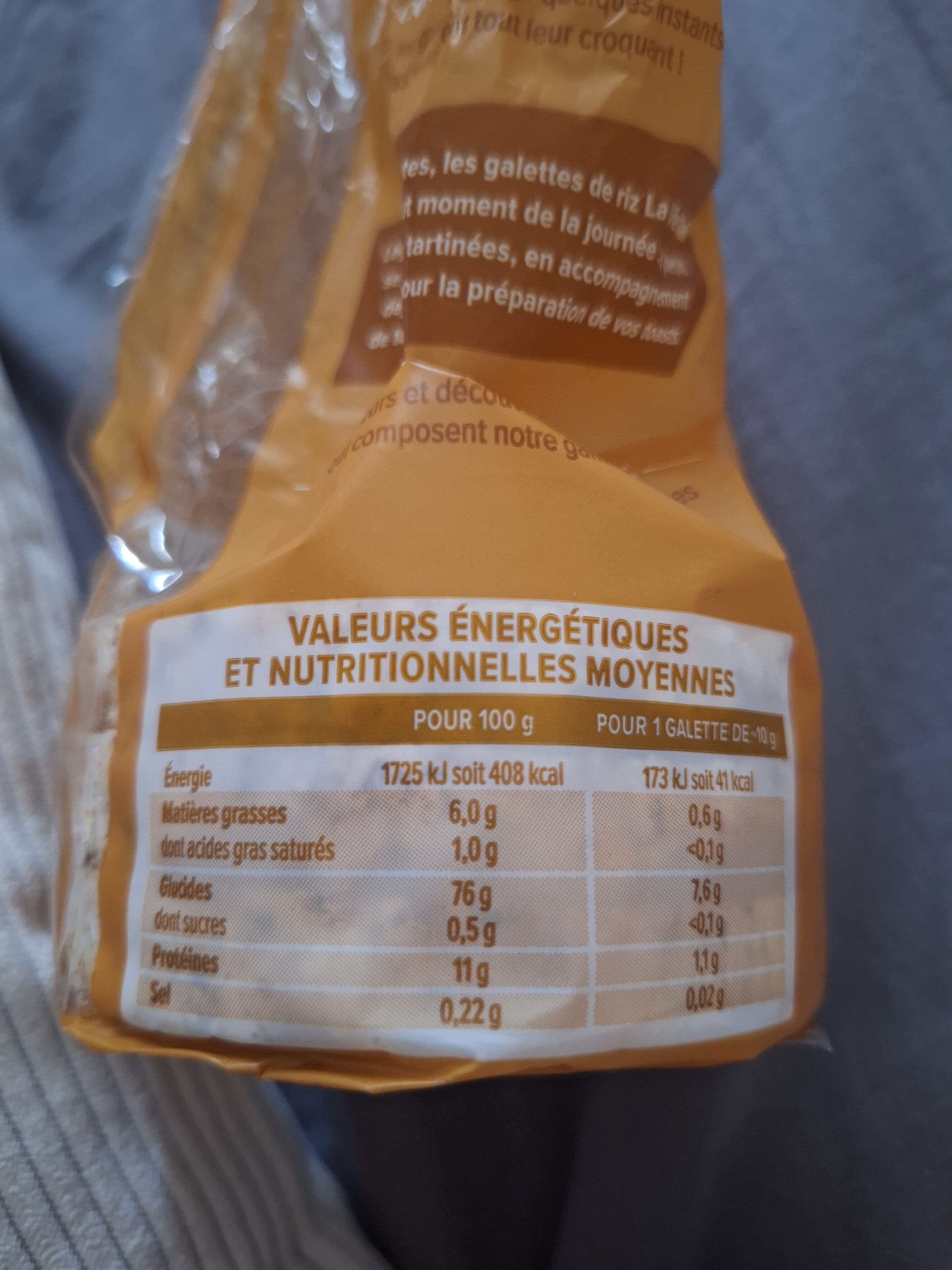 La Vie Claire Galettes De Riz Au Sésame, 130 Grammes, Marque La Vie Claire packshot