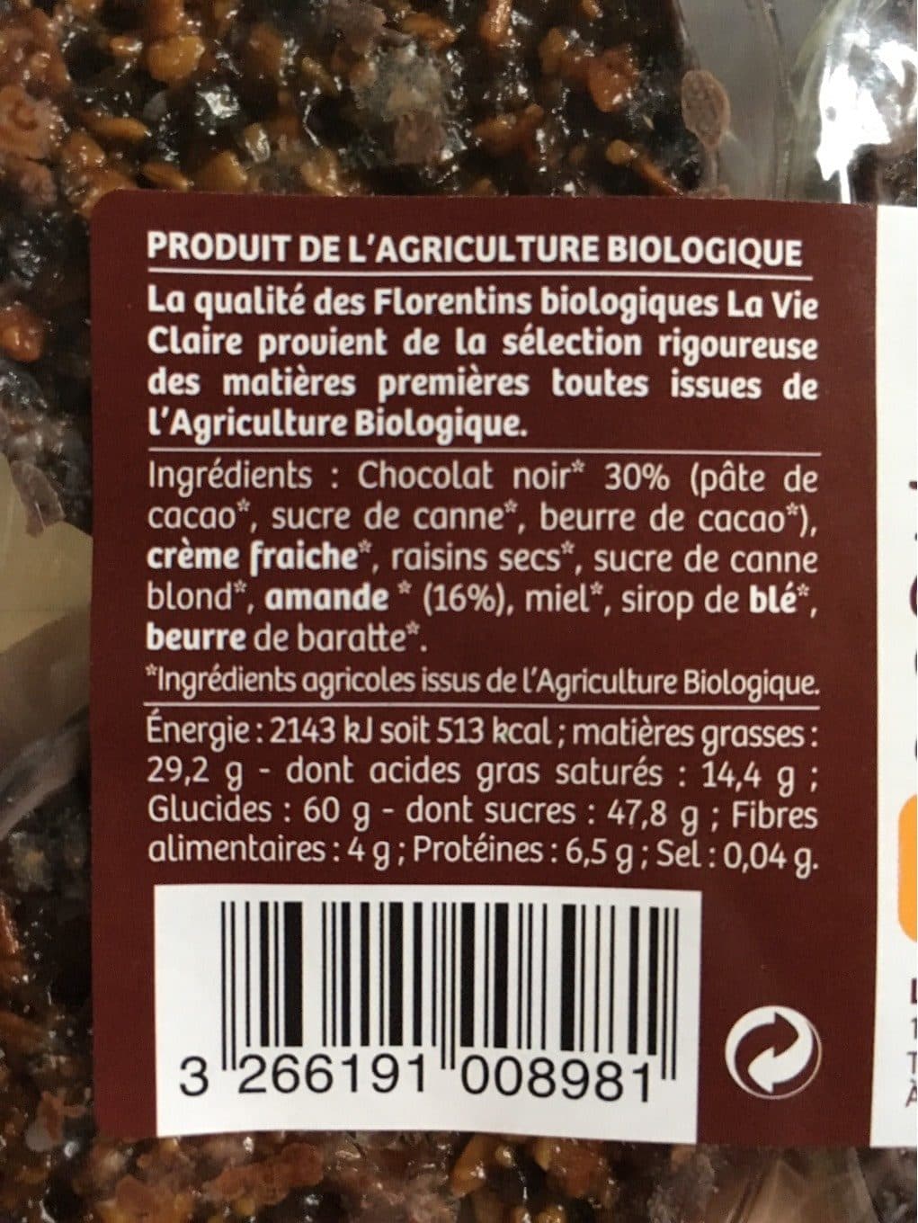 La Vie Claire Florentins packshot
