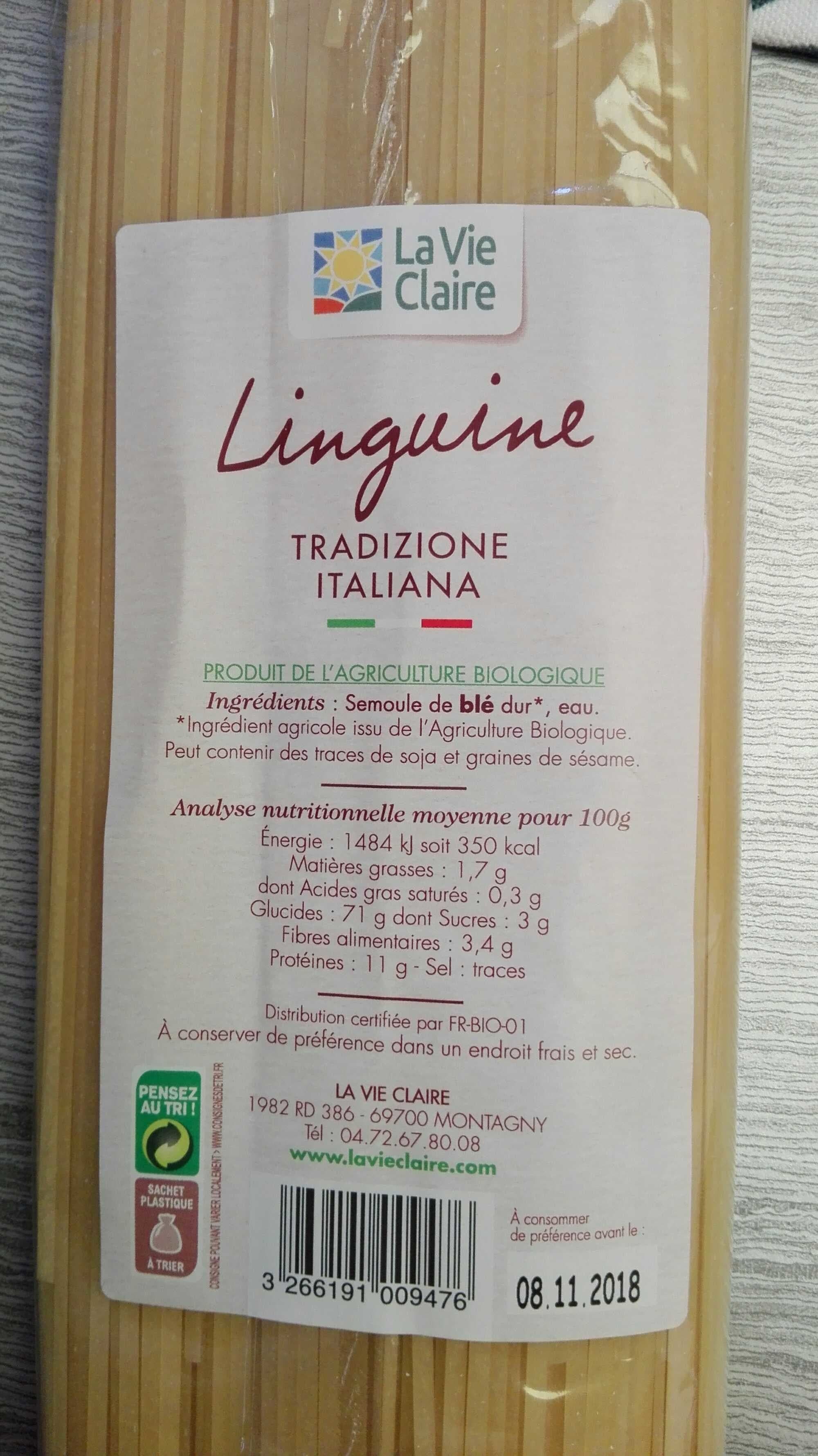 La Vie Claire Linguine packshot