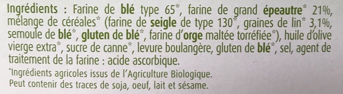 La Vie Claire Pain grillé à l épeautre et aux graines de lin packshot
