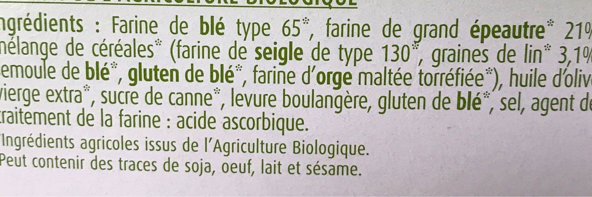 La Vie Claire Pain grillé à l épeautre et aux graines de lin packshot