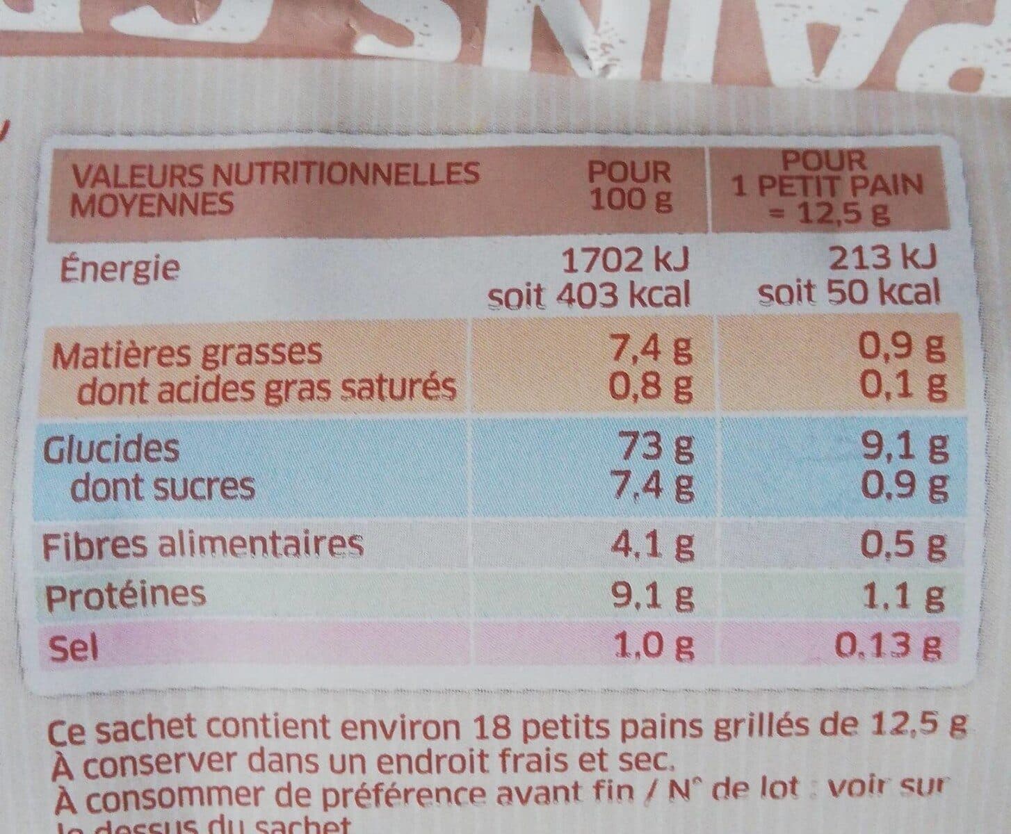 La Vie Claire Petits Pains Grillés au Froment packshot