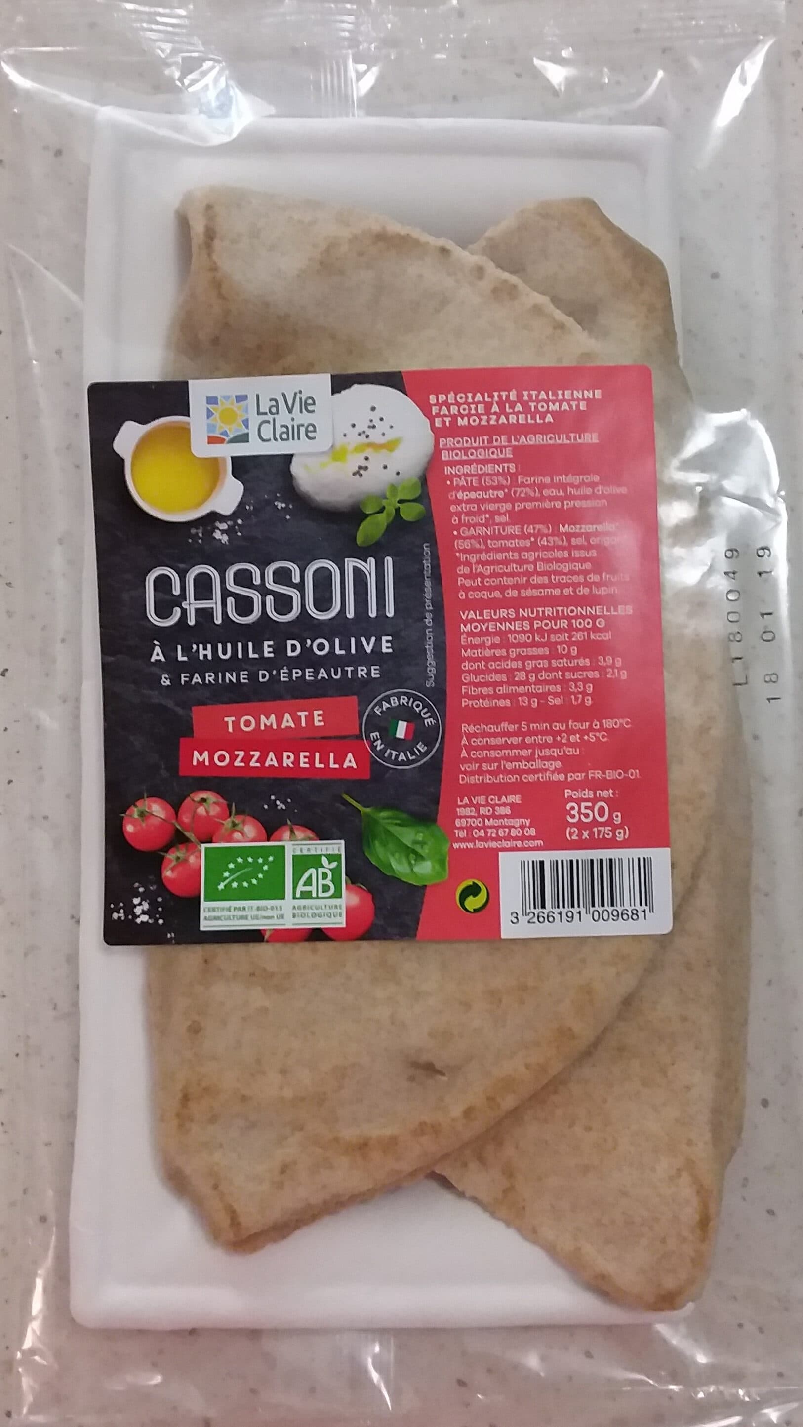La Vie Claire Cassoni packshot