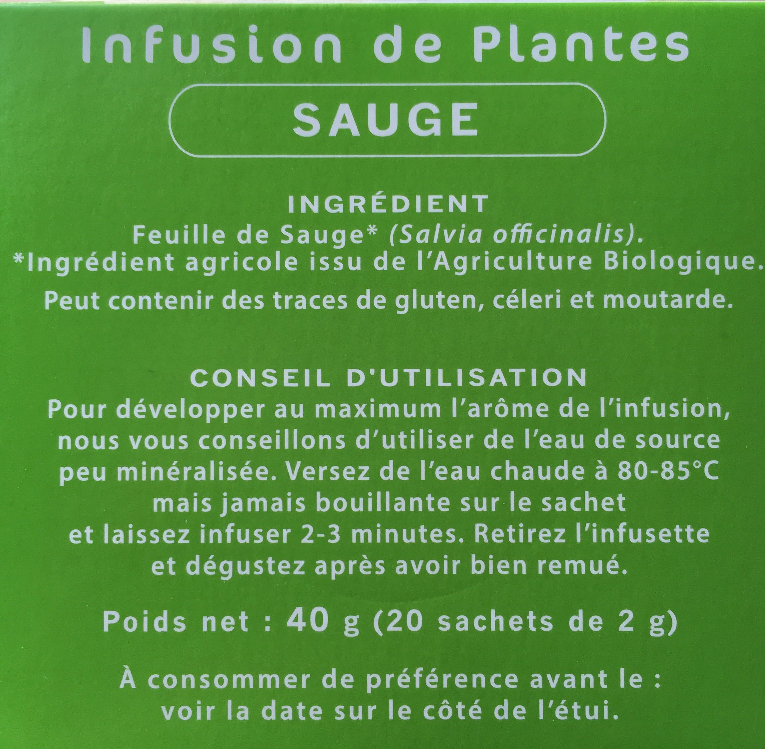 La Vie Claire Infusion de plantes sauge packshot