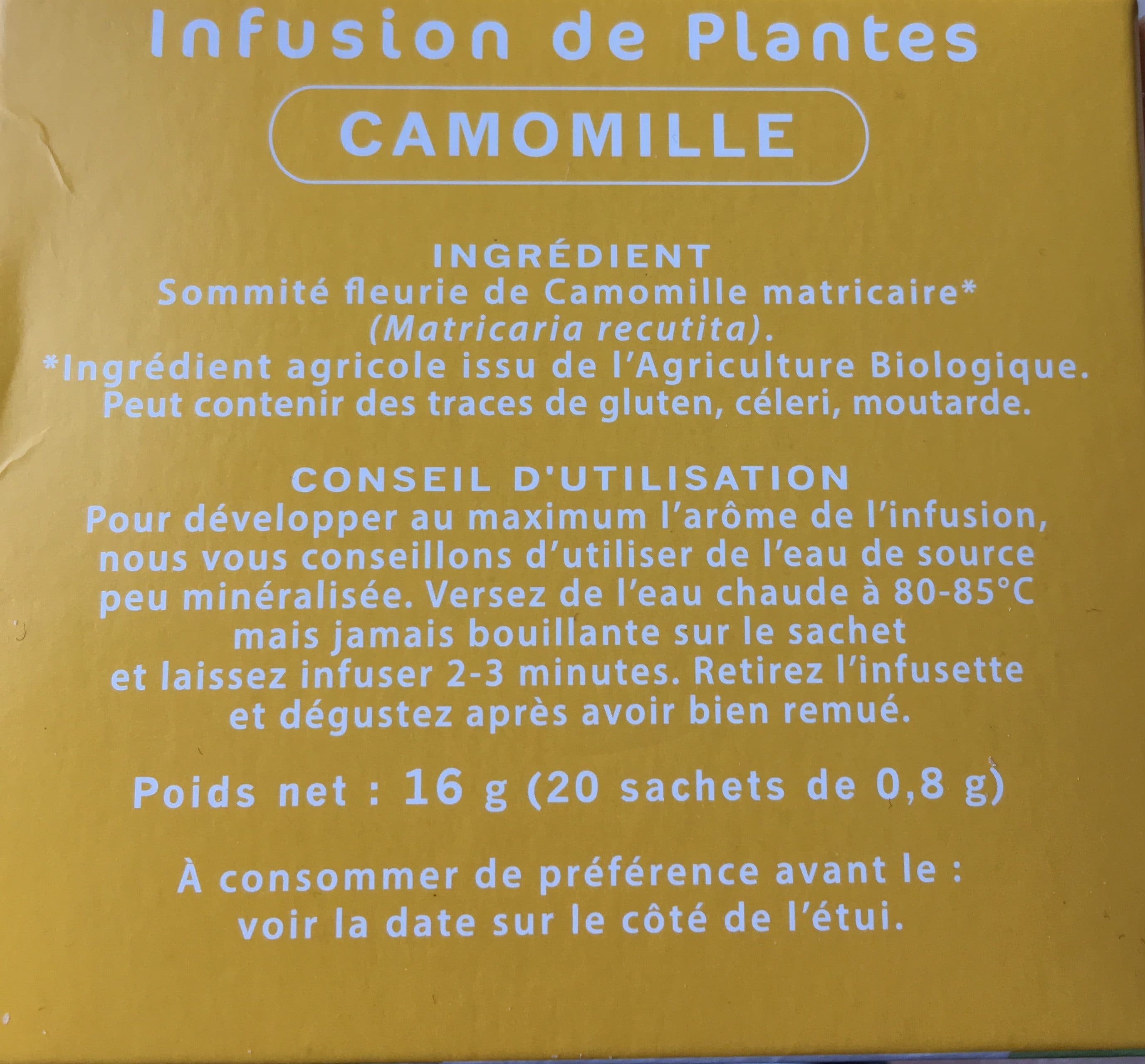 La Vie Claire Infusion de plantes camomille packshot