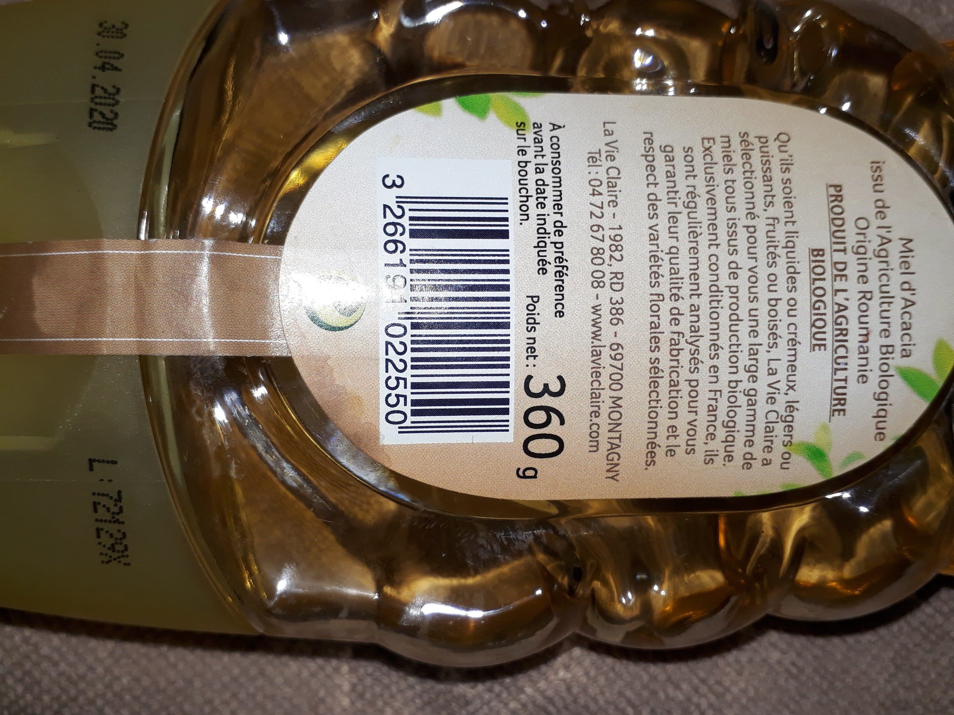 La Vie Claire Miel d'Acacia packshot