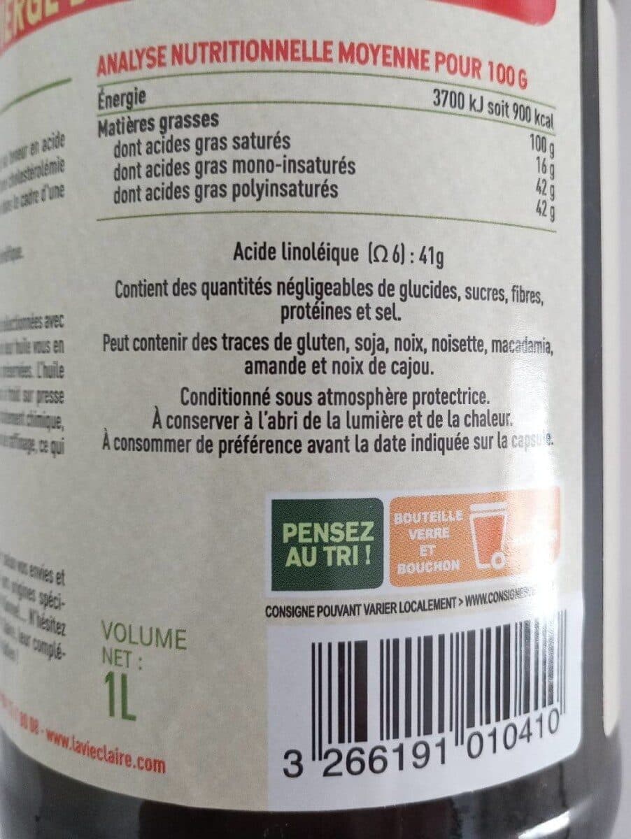 La Vie Claire Huile de sésame packshot
