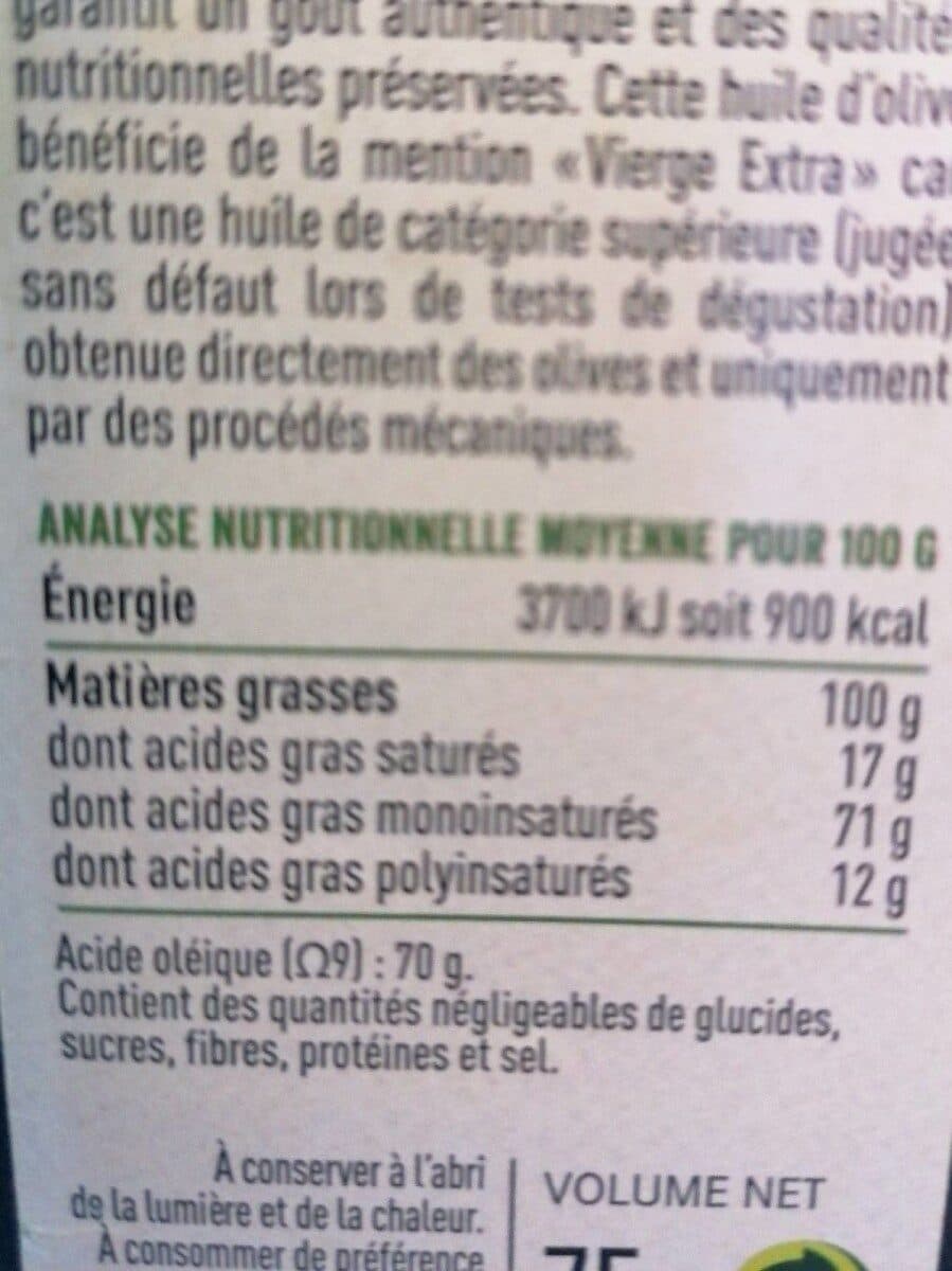 La Vie Claire Huile d'olive vierge extra packshot